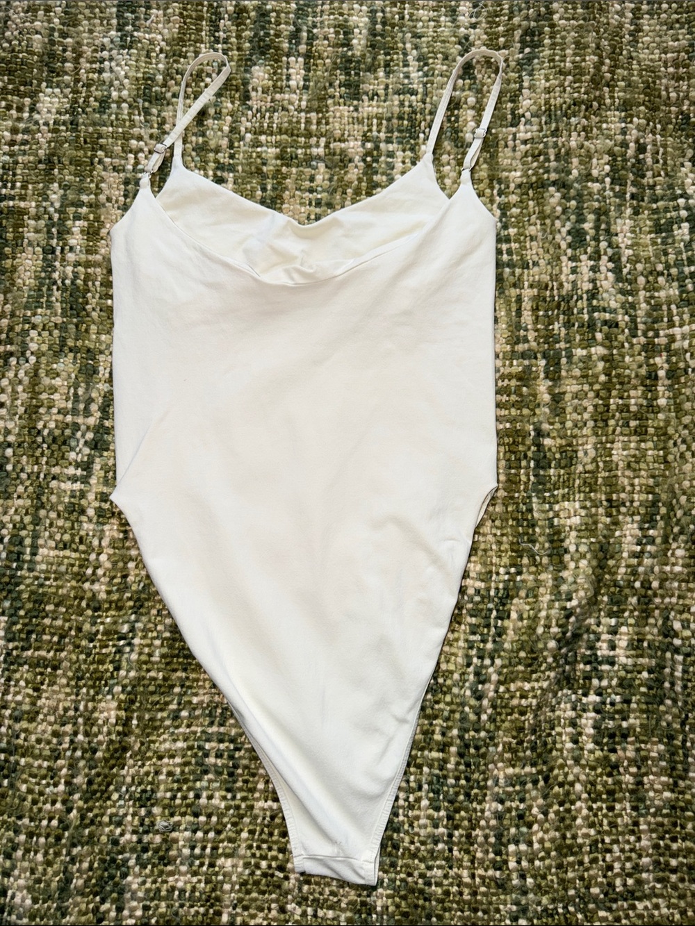 Free People ivory spaghetti strap bodysuit with the Strappy Basic Bodysuit. - Picture 3 of 7